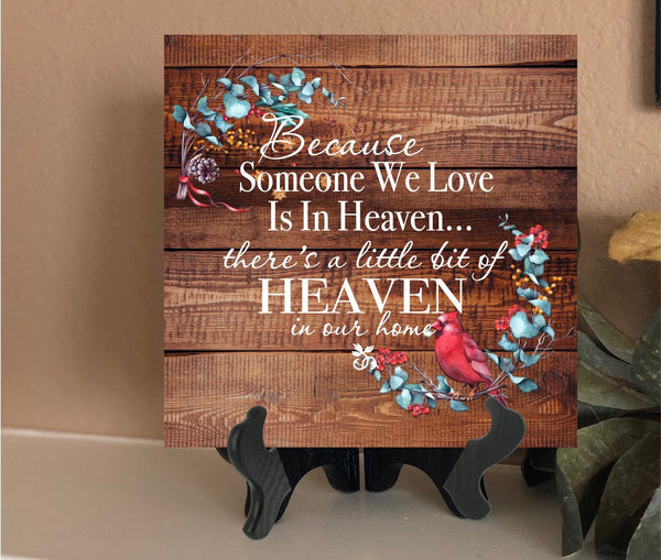 6x6 Heaven in Our Home Personalized Tile