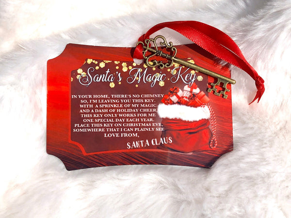 Santa Magic Key Personalized Sign