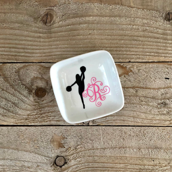 Cheer High Kick Jewelry Dish