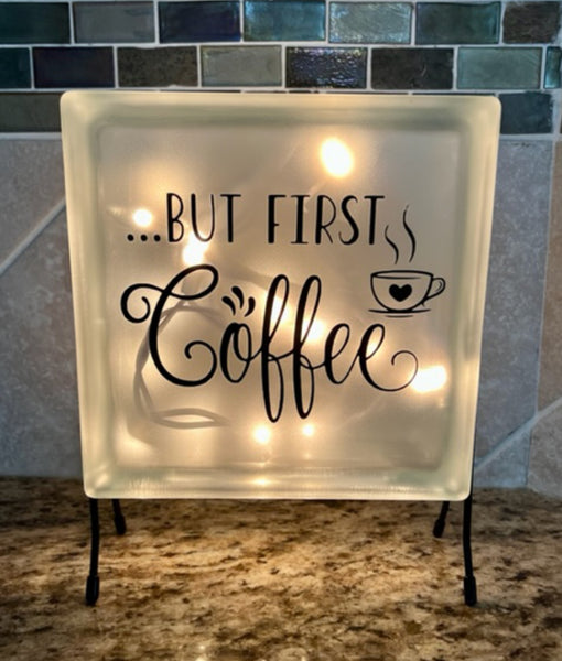 But First Coffee Night Light- Coffee Bar Decor, Gift for Mom, Boss Gift Idea, New Home Gift