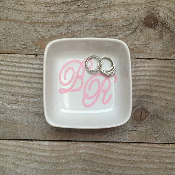 Personalized Letters Jewelry Dish