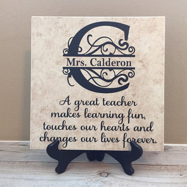 12x12 Teacher Personalized Tile