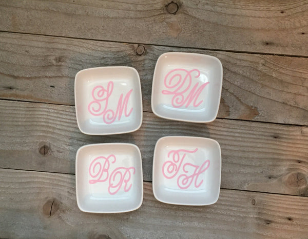 Personalized Letters Jewelry Dish
