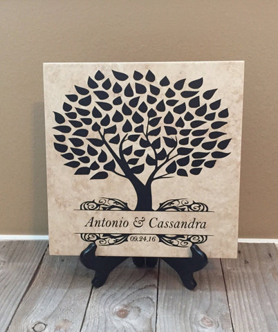 12x12 Tree Personalized Tile