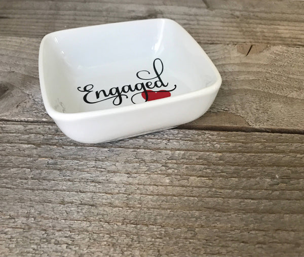 Engaged Jewelry Dish