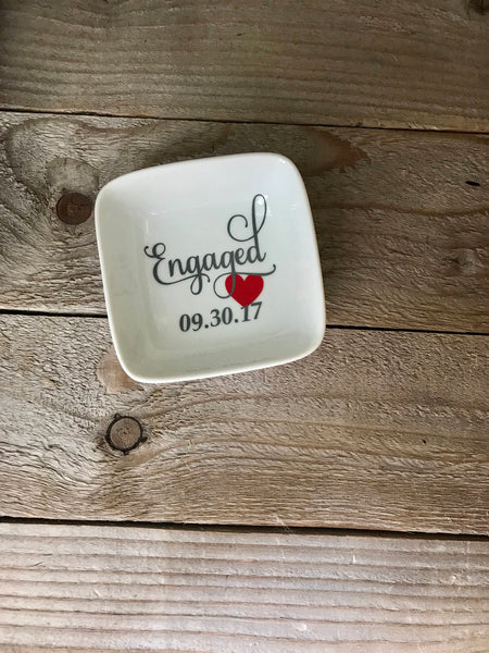 Engaged Jewelry Dish