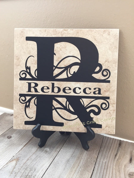 12x12 Decorative Personalized Name Tile