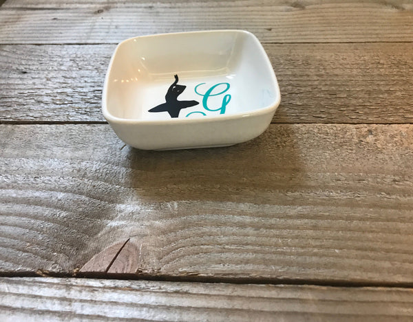 Ballet Dancer Personalized Jewelry Dish