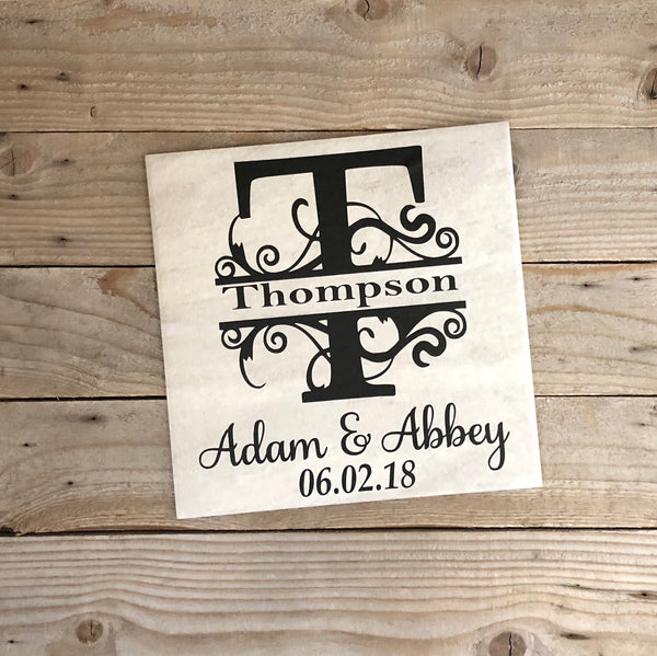 12x12 Decorative Family Name Personalized Tile