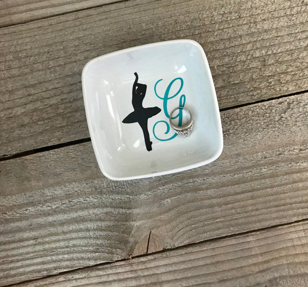 Ballet Dancer Personalized Jewelry Dish