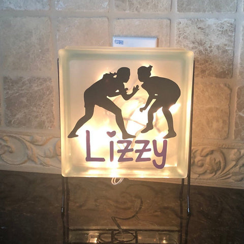 Wrestling Personalized Light -Girls Wrestling Gift, Gift for Daughter, Coach Gift Idea