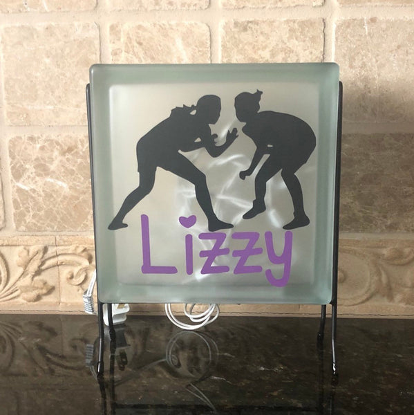 Wrestling Personalized Light -Girls Wrestling Gift, Gift for Daughter, Coach Gift Idea