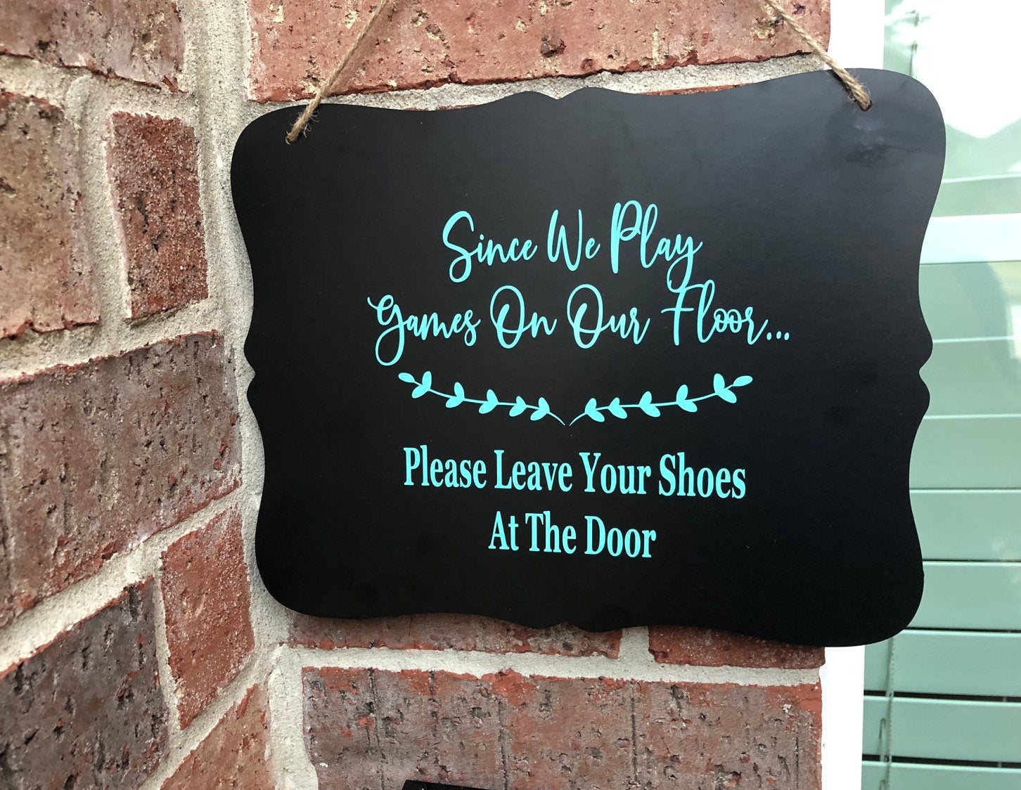 Please Remove Your Shoes Door Sign