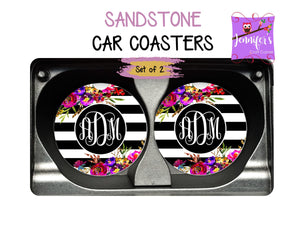 Bright Personalized Car Coasters