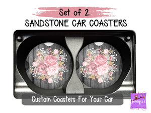 Floral Car Coasters