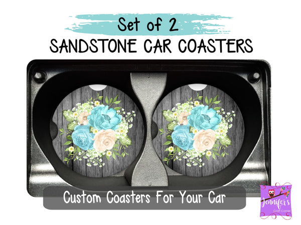 Floral Car Coasters