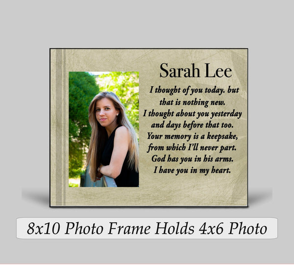 I Thought Of You Today Remembrance Photo Frame