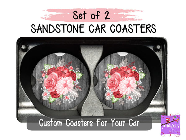 Floral Car Coasters