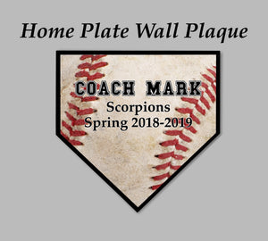 Baseball Coach Gift Plaque