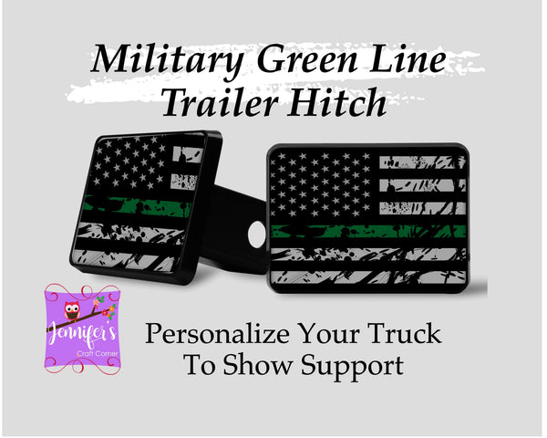 White Line Trailer Hitch Cover