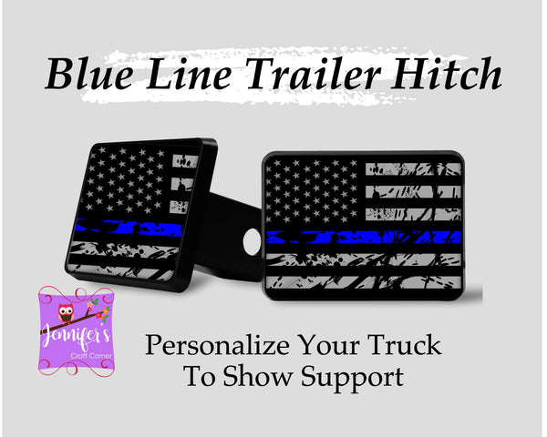 White Line Trailer Hitch Cover