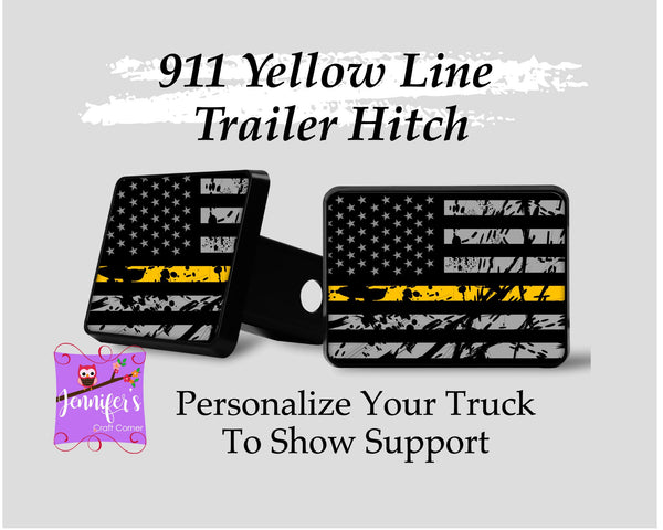 White Line Trailer Hitch Cover