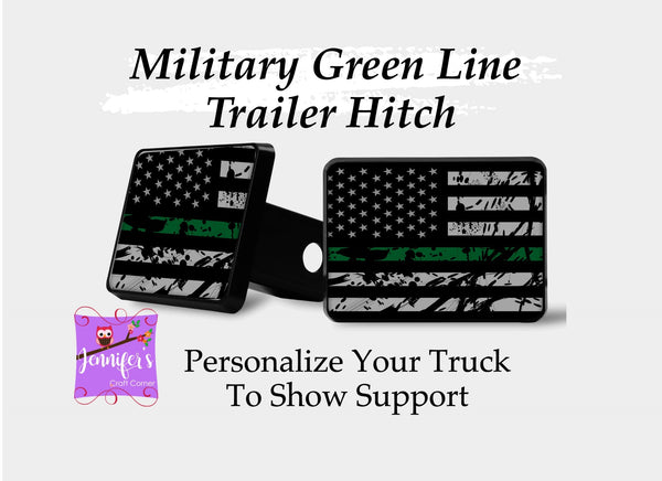 White Line Trailer Hitch Cover