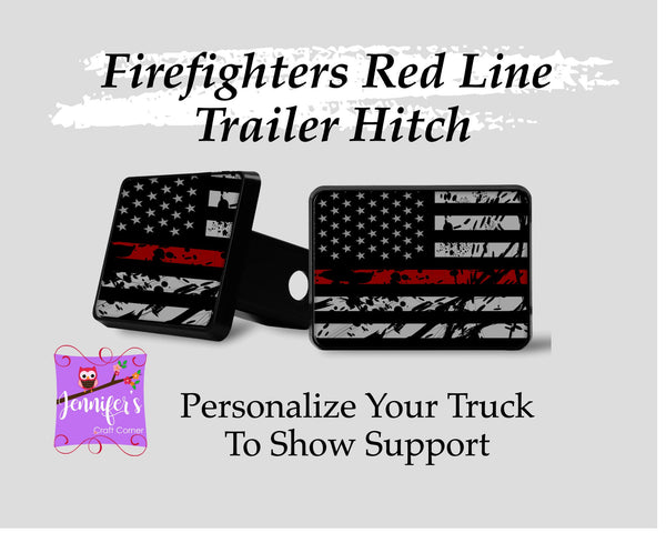 White Line Trailer Hitch Cover