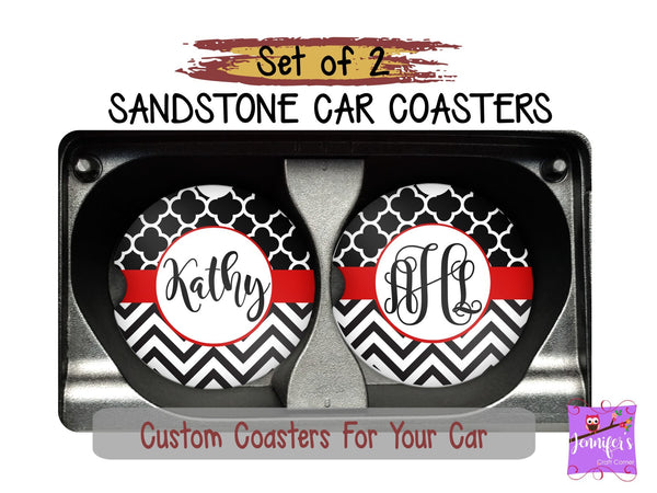 Bright Personalized Car Coasters