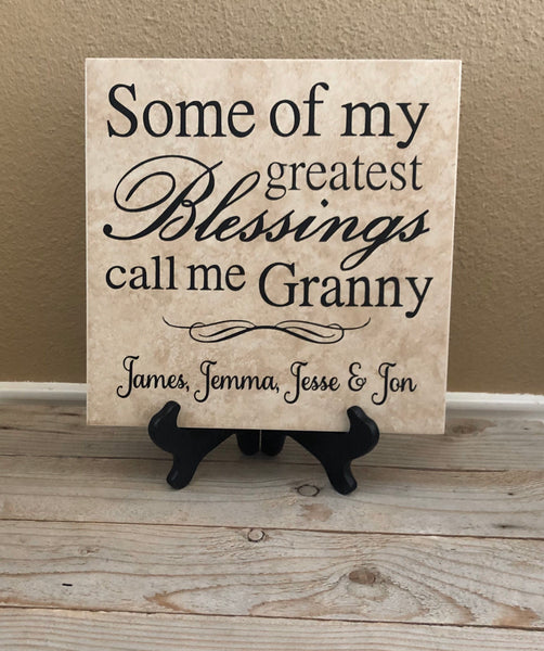 12x12 Call me Granny Tile