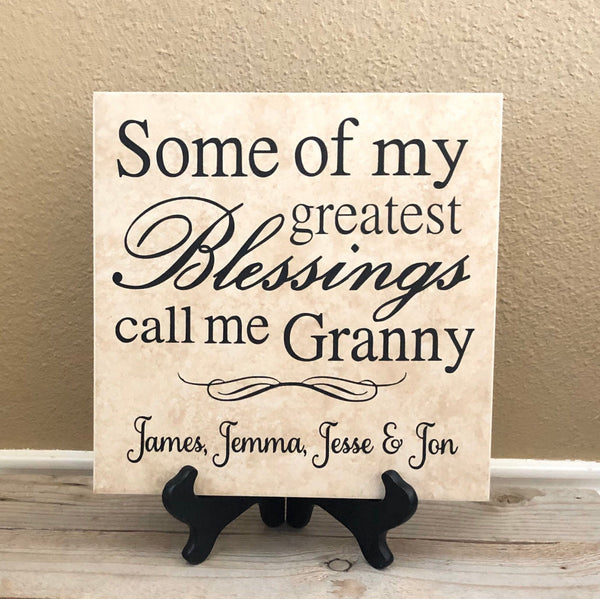 12x12 Call me Granny Tile