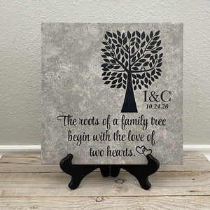 12x12 Roots of a Family Tree Personalized Tile