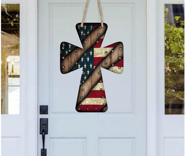 Personalized Cross Door Hanger