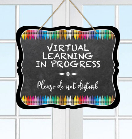 Virtual Learning Sign for Door