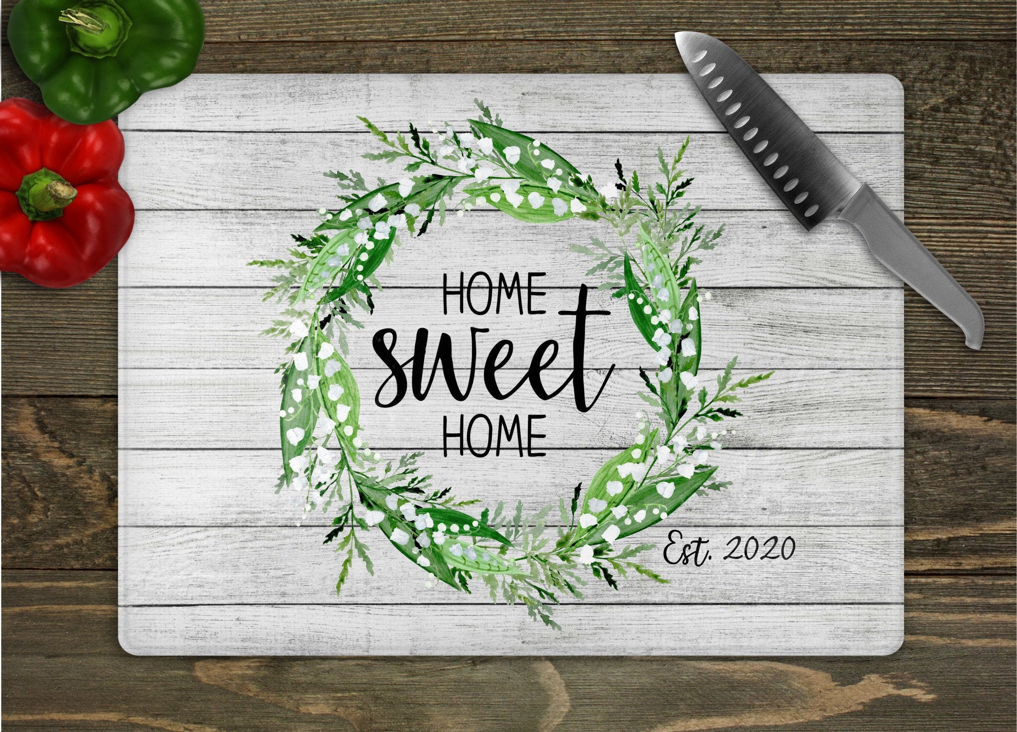 Home Sweet Home Personalized Cutting Board