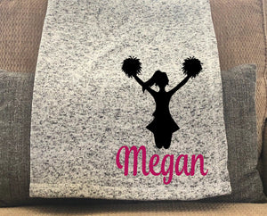 Cheer Personalized Throw Blanket