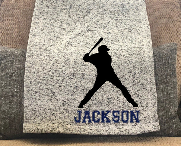 Baseball Personalized Throw Blanket