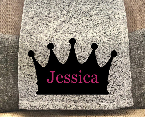 Princess Personalized Throw Blanket