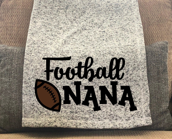 Football Nana Throw Blanket