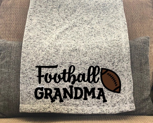 Football Grandma Throw Blanket