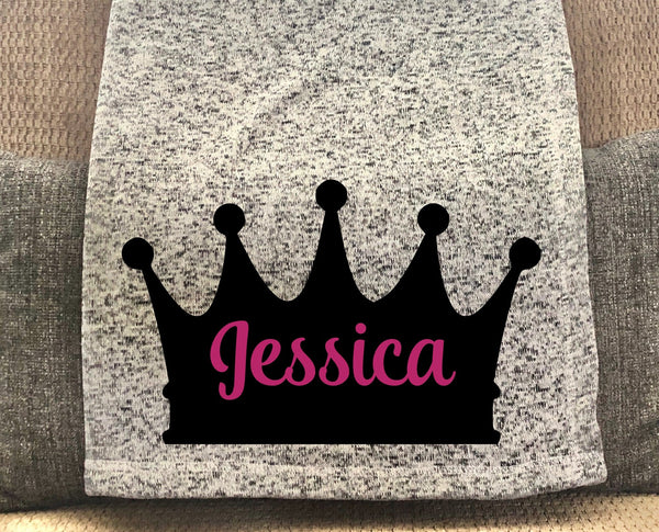 Princess Personalized Throw Blanket