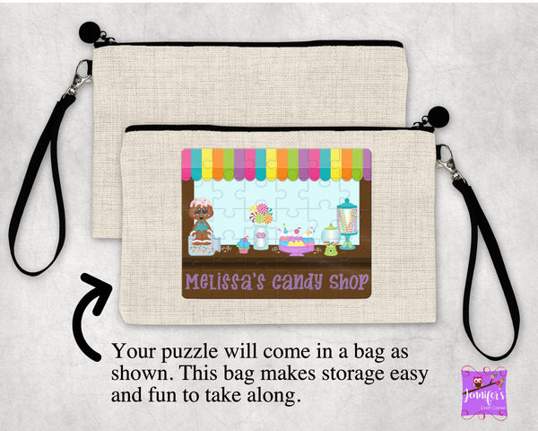 Personalized Candy Shop Puzzle