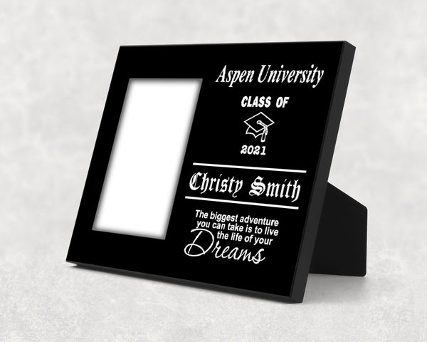 Graduation Personalized Black Picture Frame