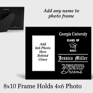 Graduation Personalized Black Picture Frame