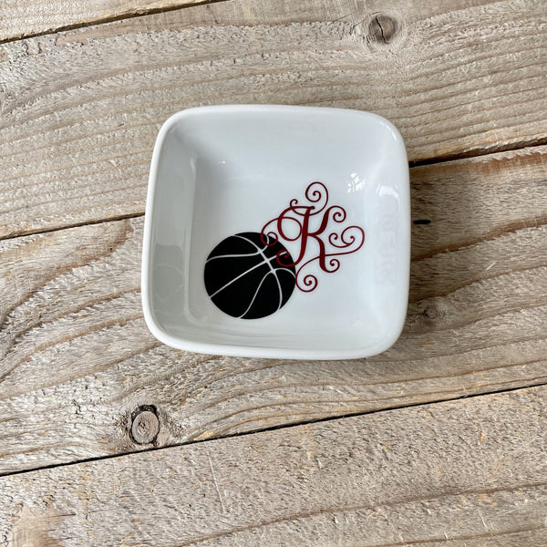 Basketball Personalized Jewelry Dish