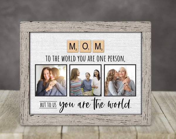 Scrabble Tiles Picture Panel For Mom - Gift for Mom, Mother's Day Gift Idea, Birthday Gift For Mom